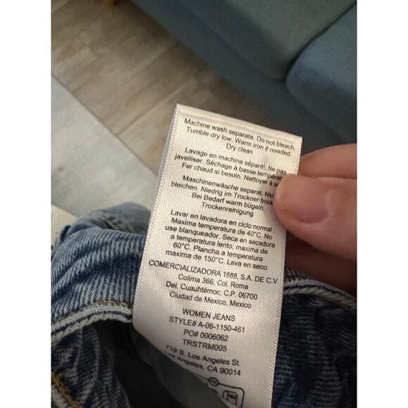 Anine Bing Vin Paint Splatter Jeans Size 25 - Picture 10 of 11